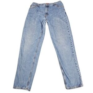 Vintage Levis 550 Jeans Womens 16 LONG Relaxed Fit Tapered Leg Faded 100% Cotton